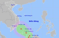 Biển Đông đang xuất hiện áp thấp nhiệt đới