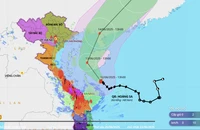Bão số 1 đang mạnh lên, di chuyển ngược lên phía Bắc