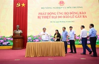 Bộ NN&MT phát động hỗ trợ đồng bào bị thiệt hại do bão lũ
