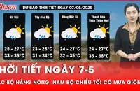 Dự báo thời tiết ngày 7-5: Nắng nóng diện rộng bao trùm miền Bắc, nhiệt độ cao nhất từ 35-38 độ C