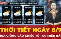 Dự báo thời tiết ngày 8-7: Miền Bắc nắng ráo ban ngày, mưa giông xuất hiện về chiều tối và đêm