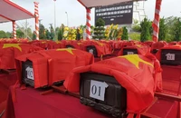 Lấy mẫu ADN, an táng 103 hài cốt liệt sĩ hy sinh tại Lào 