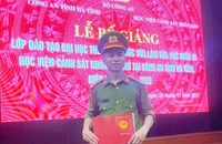 Thượng úy Trần Trung Hiếu hy sinh khi làm nhiệm vụ 