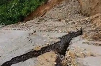 Lại xuất hiện sụt lún, đứt gãy nguy hiểm ở quốc lộ 16, Nghệ An