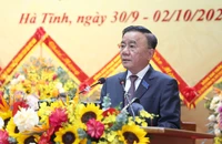 Thường trực Ban Bí thư Trần Cẩm Tú dự, chỉ đạo Đại hội đại biểu Đảng bộ tỉnh Hà Tĩnh