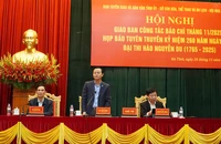 Hà Tĩnh thông tin về lễ kỷ niệm 260 năm Ngày sinh Đại thi hào Nguyễn Du