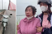 Đang tìm kiếm thanh niên bị bệnh để lại xe và dép trên cầu Cửa Hội