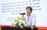 Phó chánh án TAND Cấp cao tại TP.HCM Phan Thanh Tùng: Cần xây dựng Bộ luật về chứng cứ