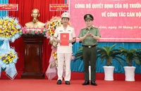 Đại tá Hồ Việt Triều, Phó Giám đốc Công an tỉnh Cà Mau đến nhận công tác và giữ chức vụ Giám đốc Công an tỉnh Bạc Liêu. 