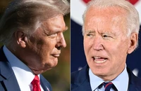 Cuộc bầu cử tổng thống Mỹ năm 2024 liệu sẽ lại là cuộc so kè giữa ông Donald Trump (trái) và ông Joe Biden (phải)? Ảnh: TELEGRAPH