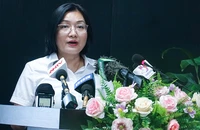 Bà Lâm Thị Mai Anh, Giám đốc VPA, phát biểu tại buổi thông tin với báo chí. Ảnh: PHI HÙNG