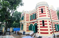 Quận Hoàn Kiếm tôn tạo biệt thự Pháp cổ tại 49 Trần Hưng Đạo (46 Hàng Bài). Ảnh: TRỌNG PHÚ