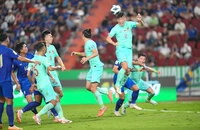 Trung Quốc qua mặt Thái Lan 2-1 ngay trên sân khách. Ảnh: AFC