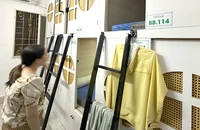 Hộp ngủ được cho thuê tại TP.HCM tiềm ẩn nhiều nguy hiểm về PCCC. Ảnh: NGUYỄN YÊN