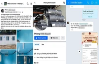 Tài khoản đã đăng tải bài viết bán container trên mạng xã hội để lừa đảo. Ảnh: NVCC