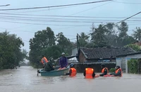 Nhiều điểm tại Phú Yên (cũ) ngập sâu trong đợt lũ vừa qua. Ảnh: TIẾN THOẠI