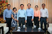 Sở Tư pháp TP.HCM chúc mừng báo Pháp Luật TP.HCM nhân ngày 21-6