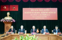 Bí thư TP.HCM hội đàm trực tuyến với Bí thư TP Thượng Hải