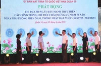 Quận 10 phát động thi đua thực hiện công trình mừng 50 năm Ngày Giải phóng miền Nam