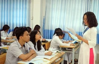 Một tiết học của cô trò Trường THPT Phước Long, TP Thủ Đức.