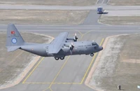 Ảnh chụp máy bay C-130 của Thổ Nhĩ Kỳ tại sân bay Ankara hồi tháng 12-2020. Ảnh: DAILY SABAH