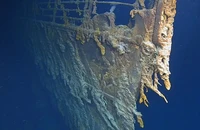 Ảnh mũi tàu Titanic được chụp trong chuyến thám hiểm vào năm 2019. Ảnh: ATLANTIC PRODUCTIONS