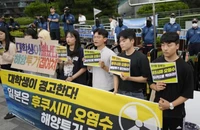 IAEA cho phép Nhật xả nước nhà máy điện hạt nhân Fukushima ra biển, dân Hàn Quốc biểu tình
