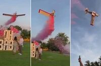 VIDEO: Máy bay rơi khi đang thả khói trang hoàng buổi tiệc, phi công thiệt mạng 