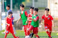 Trận đấu kỳ lạ: 2.000 cầu thủ nhí đọ sức ngôi sao bóng đá Việt