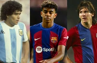 Sao trẻ 1 tỉ euro của Barca được ví như cố huyền thoại Maradona và Messi