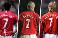 Ronaldo và chiếc áo số 7 biểu tượng ở CLB Man United