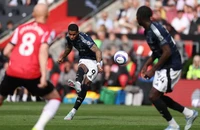 Tiền đạo Rashford hướng về Man United