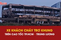 cháy, xe khách giường nằm, cao tốc TP.HCM – Trung Lương