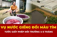 nước giếng đổi màu tím, Thanh Hóa, 
