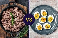 Nên chọn thịt bò xay hay trứng để bổ sung protein?