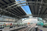 Nhà ga kiểu mẫu của tuyến metro số 1 sắp hoàn thành