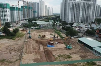 Công trường vành đai 3 sôi động sau 2 tháng khởi công 