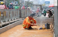 Cầu Ông Dầu được mở rộng thêm 2,5m, quốc lộ 13 qua Thủ Đức sắp đỡ ùn tắc