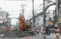 Khi nào di dời loạt trụ điện trên đường Tân Kỳ Tân Quý?