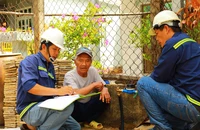 SAWACO gắn 80 đồng hồ nước theo nguyện vọng của người dân