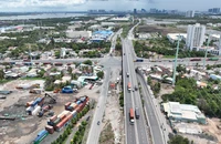 Dự án nút giao Mỹ Thủy 3.600 tỉ đồng 'khát' mặt bằng, thi công cầm chừng