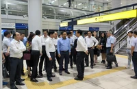 Chủ tịch UBND TP.HCM Nguyễn Văn Được thị sát metro số 1