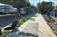 TP.HCM: Vỉa hè đường nối Trần Quốc Hoàn sụt lún, nguyên nhân do đâu?