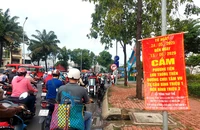 Tạm đóng đường Tầm Vu để nâng tĩnh không cầu Bình Triệu 1