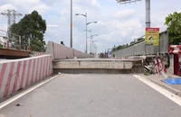 Cầu Bình Triệu 1 đã hoàn tất việc nâng tĩnh không cầu