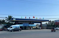 Các cửa hàng xăng dầu ở khu vực TP Đà Nẵng cũ niêm yết giá vùng 1. Ảnh: TN