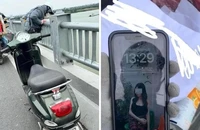 Nam thanh niên bỏ xe máy trên cầu, nhảy xuống sông Hồng