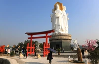 Độc đáo ở ngôi chùa cuốn hút giới trẻ xứ Thanh trong dịp Tết Nguyên Đán