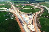 Hình hài 2 nút giao thông trên cao tốc Quốc lộ 45 - Nghi Sơn