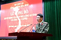 Công an tỉnh Hòa Bình công bố quyết định nghỉ công tác đối với 26 lãnh đạo cấp phòng 